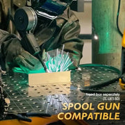 5 - in - 1 Welder 200A MIG/TIG/CUT/Stick Dual Voltage Aluminum Welding Machine LCD Display Plasma Cutter Compatible Spool Gun - Lacatang Shop