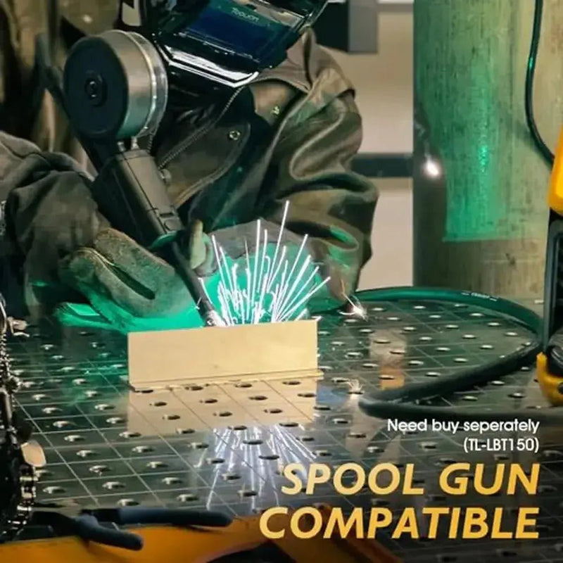 5 - in - 1 Welder 200A MIG/TIG/CUT/Stick Dual Voltage Aluminum Welding Machine LCD Display Plasma Cutter Compatible Spool Gun - Lacatang Shop