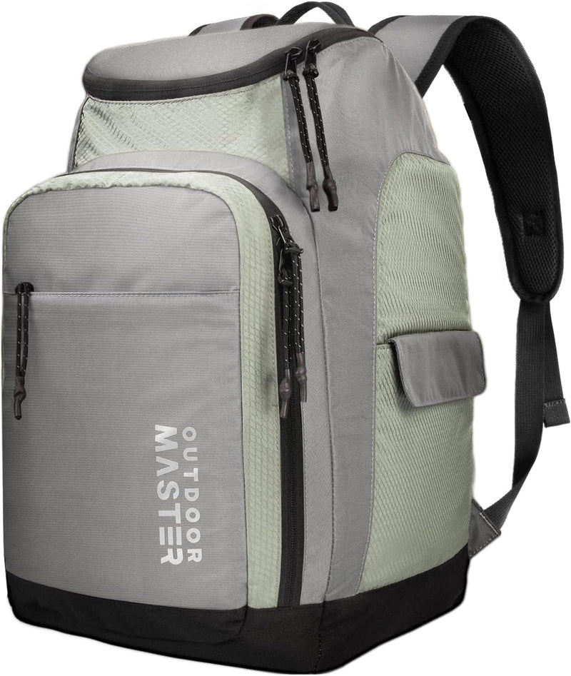 50L Ski Boot Bag - Ski and Snowboard Boots Travel Backpack with Helmet Compartment | Waterproof Exterior & Bottom - Lacatang Shop