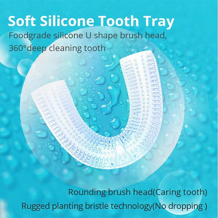 Silicone Electric Toothbrush 360° for Aldult Smart Automatic Whitening - Lacatang Shop