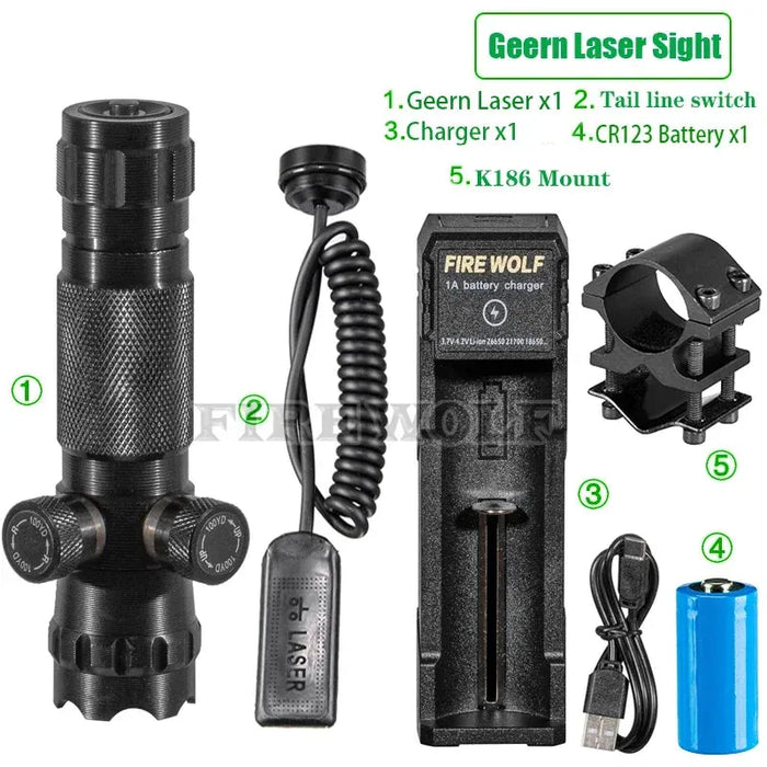 CX Laser Pointer Pen Green Laser Can Be Adjusted Up Down Left Right Infrared Set Sight Calibrator Hand-adjusted Laser Pointer