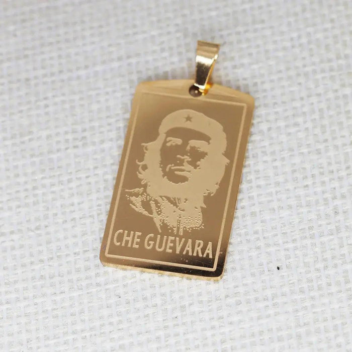 2PCS The Ernesto Che Guevara Pendant DIY Stainless Steel Gift For Women Men Charm Pendant For Bracelet Jewelry Findings - Lacatang Shop