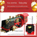 Remote Control Rail Car Smoke Music Light Christmas Charging Train Children's Toys - Lacatang Shop