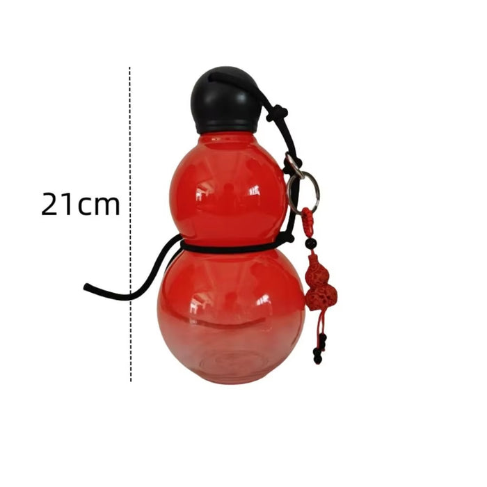 New Chinese Retro-Inspired Gourd Water Bottle 800ML Large Capacity Wine Bottle PC Durable Water Kettle Sports