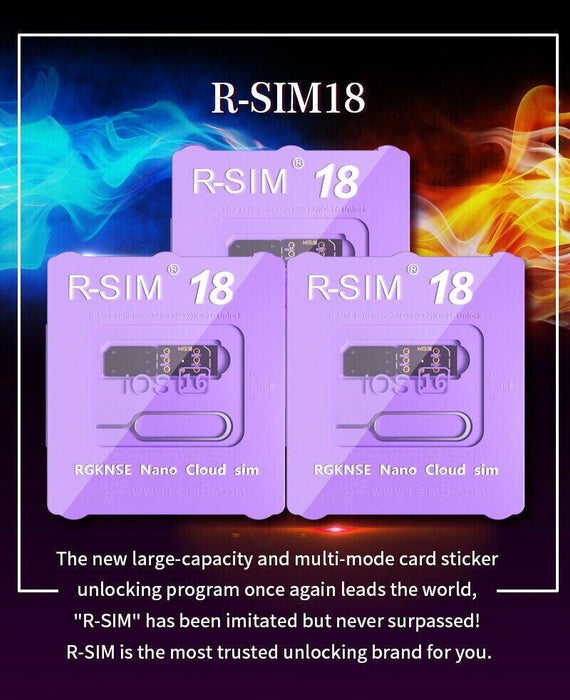 R-SIM18 RSIM 18 Nano Unlock Card For iPhone 14 Plus 13 12 11 Pro Max X - Lacatang Shop