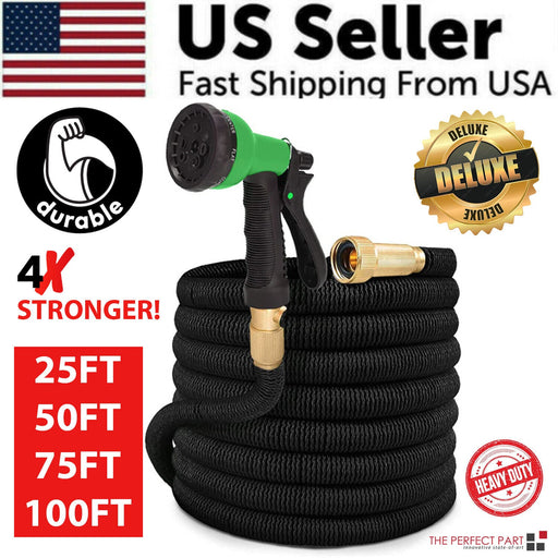 4X Stronger Deluxe Expandable Flexible Garden Hose - 25FT, 50FT, 75FT, 100FT