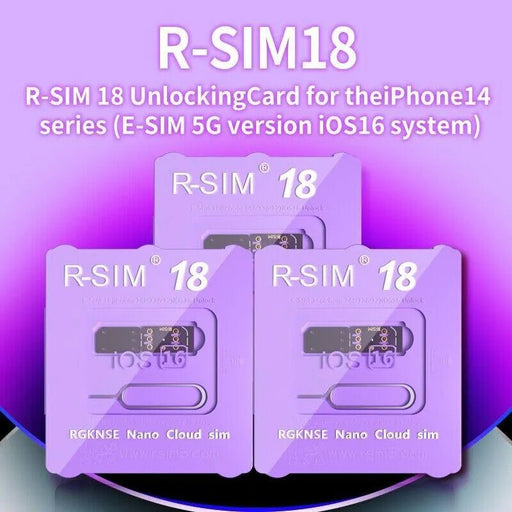 R-SIM18 RSIM 18 Nano Unlock Card For iPhone 14 Plus 13 12 11 Pro Max X - Lacatang Shop