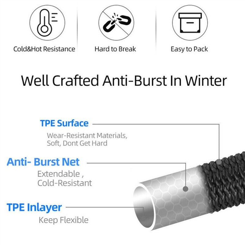 4X Stronger Deluxe Expandable Flexible Garden Hose - 25FT, 50FT, 75FT, 100FT