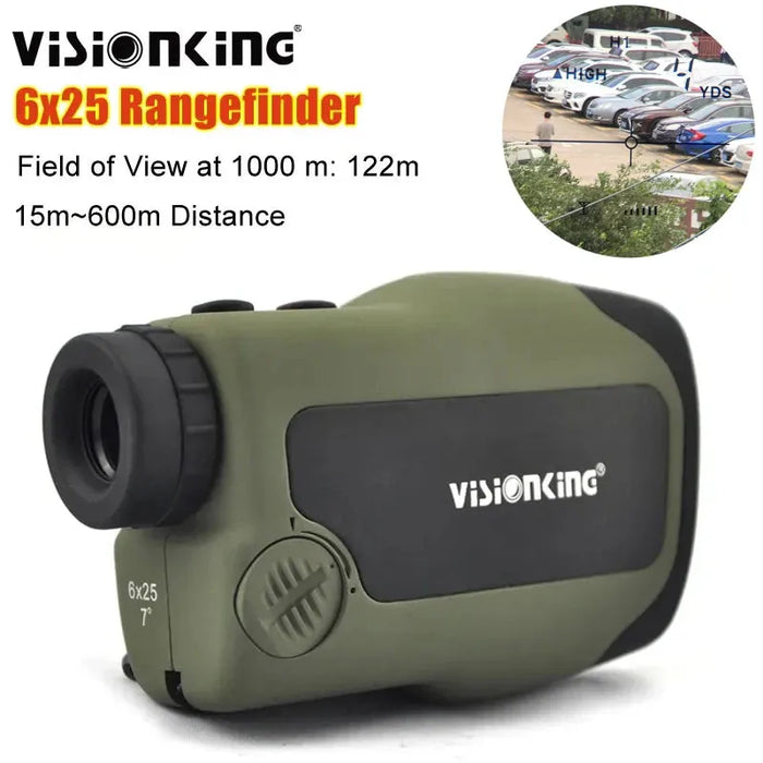 Visionking Golf 6X25 Laser Rangefinder Multifunctional High Angle 600m Distance Meter Measurement For Tactical Hunting HD Optics