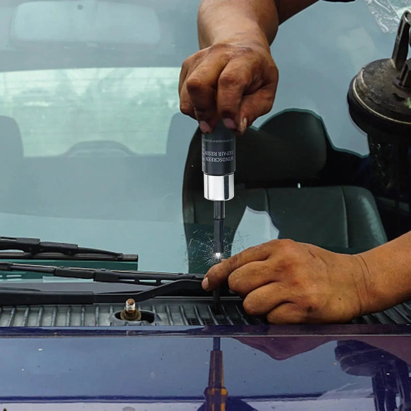 5Pcs Automotive Glass Nano Repair Fluid Kit Cracked Car Windshield Repair Kit Resin Windscreen Tool for Fixing Chips, Cracks, Bulls - Eye and Star - Shaped Crack - Lacatang Shop