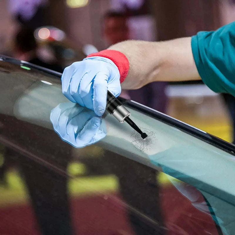 5Pcs Automotive Glass Nano Repair Fluid Kit Cracked Car Windshield Repair Kit Resin Windscreen Tool for Fixing Chips, Cracks, Bulls - Eye and Star - Shaped Crack - Lacatang Shop