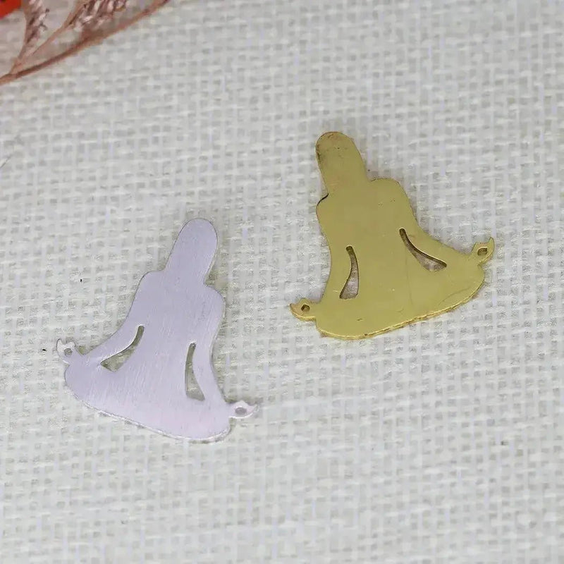 5PCS Zen Chakra Meditation Pendant DIY Stainless Steel Gift For Women Men Charm Pendant For Bracelet Jewelry Findings - Lacatang Shop