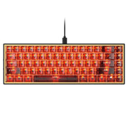 68 Keys Hot Swappable Transparent Gaming Keyboard RGB Backlit Outemu Gateron Cherry Axis Red Switch Wireless Mechanical Keyboard - Lacatang Shop