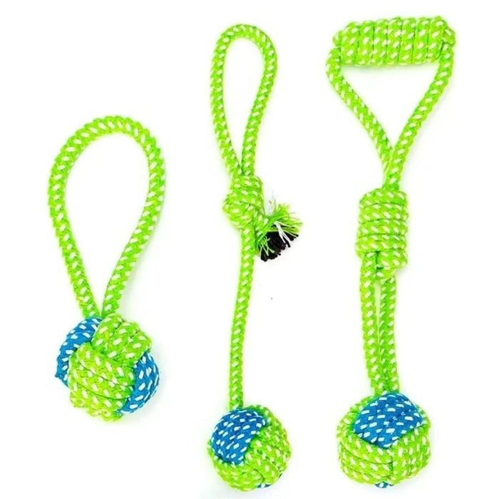 Pet Dog Toys for Large Small Dogs Toy Interactive Cotton Rope Mini Dog Toys Ball for Dogs Accessories Toothbrush Chew Puppy Toy - Lacatang Shop