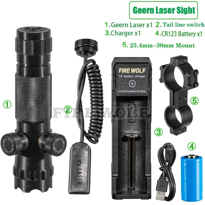 CX Laser Pointer Pen Green Laser Can Be Adjusted Up Down Left Right Infrared Set Sight Calibrator Hand-adjusted Laser Pointer