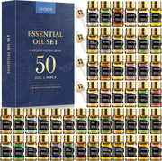 50 Pcs Essential Oils Set - Aromatherapy Gift Set for Diffuser, Candle & Soap Making