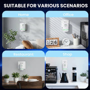 Plug-In Power Box with US Plug 2026 Updated Design Compatible with 90–250V Input Range