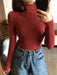 Turtleneck Sweater Womens 2024 Autumn Winter Tops Korean Slim Women Pullover Jumper Knitted Sweater Pull Femme Hiver Truien - Lacatang Shop