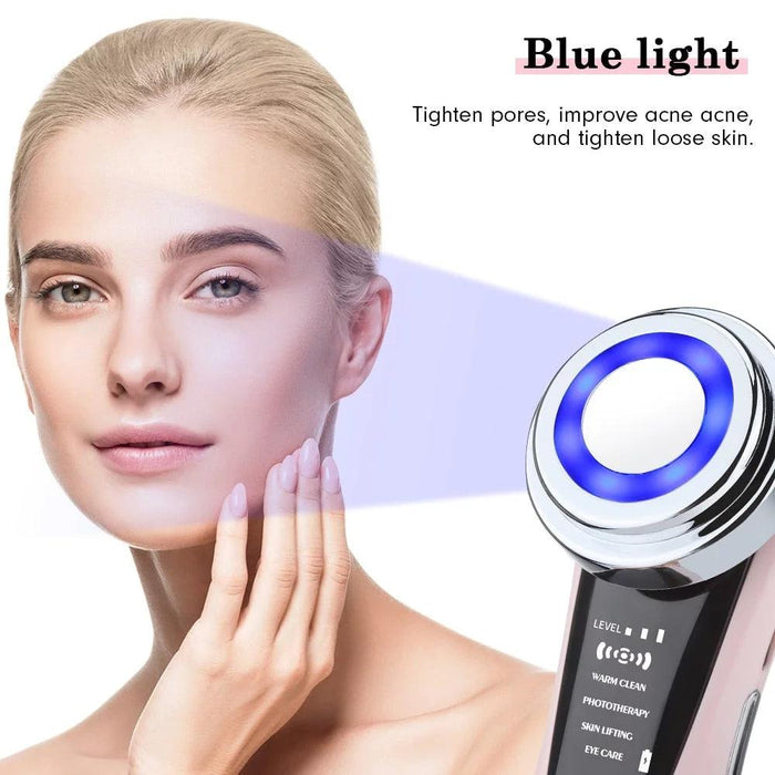 7 in 1 Face Lift Device - EMS RF Microcurrent Skin Rejuvenation, Facial Massager, Light Therapy, anti Aging /Wrinkle /Beauty Apparatus - Unisex - Lacatang Shop