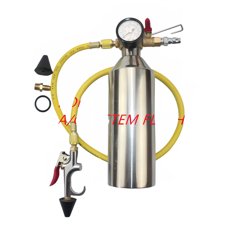 Automotive Air Conditioning Cleaning Canister and A/C System Flush Set
