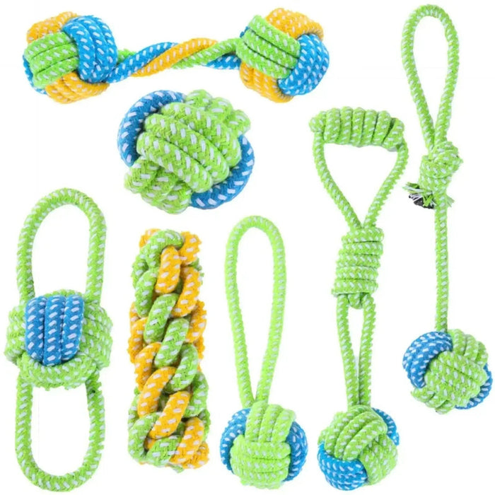 Pet Dog Toys for Large Small Dogs Toy Interactive Cotton Rope Mini Dog Toys Ball for Dogs Accessories Toothbrush Chew Puppy Toy - Lacatang Shop