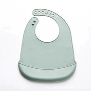 Adjustable Waterproof Baby Bibs Made of Soft Silicone, BPA Free – Ideal for Newborns and Children