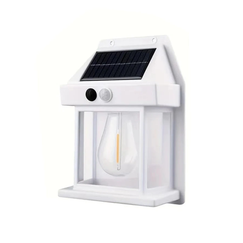 Solar Outdoor Waterproof LED Wall Light Powerful Solar Energy Lamp with Light Sensor for Garden Yard Fence House Decoration