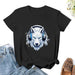 Wolf Gamer T-Shirt summer clothes funny animal print shirt for girls oversized t shirts for Women - Lacatang Shop