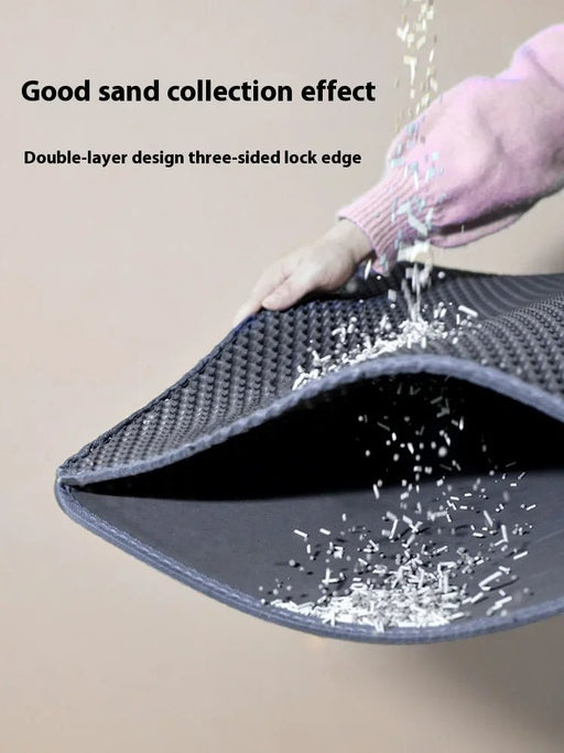 90x60CM Large Cat Litter Mat Waterproof Double Layer Non Slip Litter Box Tray Pad Washable Durable Pet Toilet Training Mat - Lacatang Shop