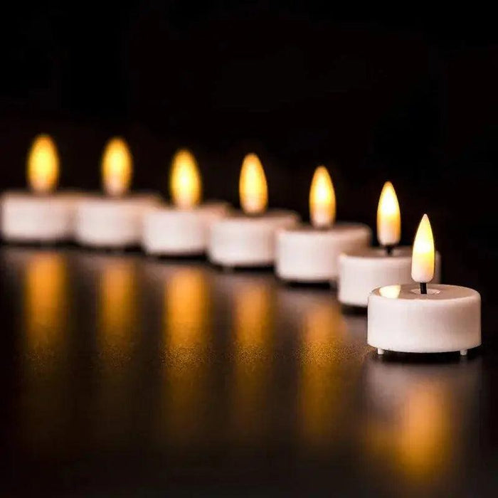 10/5Pcs Flickering LED Candle Battery Powered Flashing Light Flameless Candles Birthday Wedding Party Romantic Decoration Lamp - Lacatang Shop