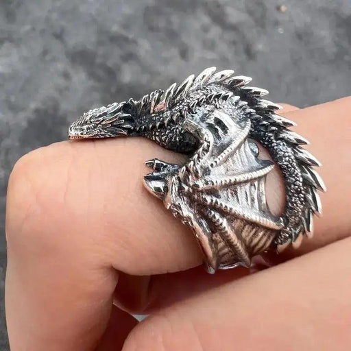 Dragon Rings Gothic Punk Style Pterosaur Wings Opening Adjustable  Rings Vintage Jewelry Accessories Gifts - Lacatang Shop