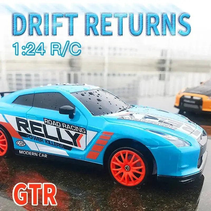 2.4G RC CAR With LED Light 4WD Remote Control Drift Cars Professional Racing Toys GTR Model AE86 for Children Christmas Gifts - Lacatang Shop