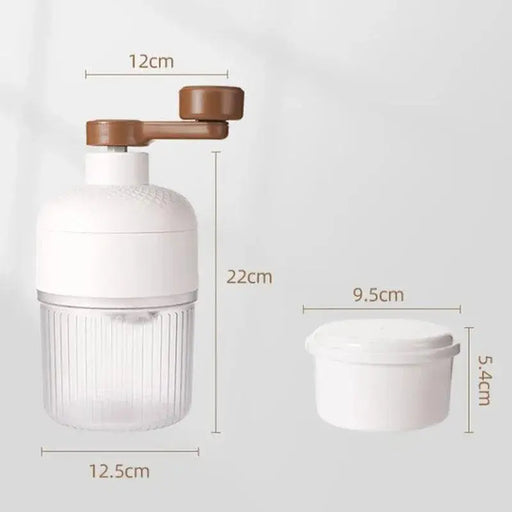 Hand-Operated Portable Manual Ice Crusher for Shaved Ice and Milkshakes 

Effortlessly Crush Ice for Delectable Drinks with Our Portable Ice Crusher for Milkshakes  AliExpress Lacatang Shop 
