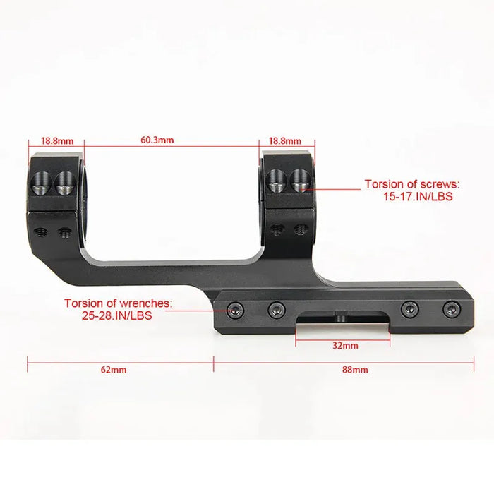 Tactical airsoft accessories 25.4mm 30mm Rifle Scope Mount 1Inch or 1.18Inch Fits 21.2mm Rail for airguns hunting GZ24-0201