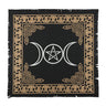 65x65cm Triple Moon Pentacle Altar Cloth - Lacatang Shop