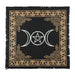 65x65cm Triple Moon Pentacle Altar Cloth - Lacatang Shop