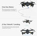 Foldable Quadcopter Drone 720P/1080P/4k HD RC - Lacatang Shop