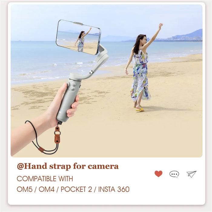 For DJI OM4 SE 5 Phone Holder Clip Anti-lost Rope Strap Anti-drop For DJI OM 4 Osmo Mobile 3 4 5 Camera Expansion Accessories