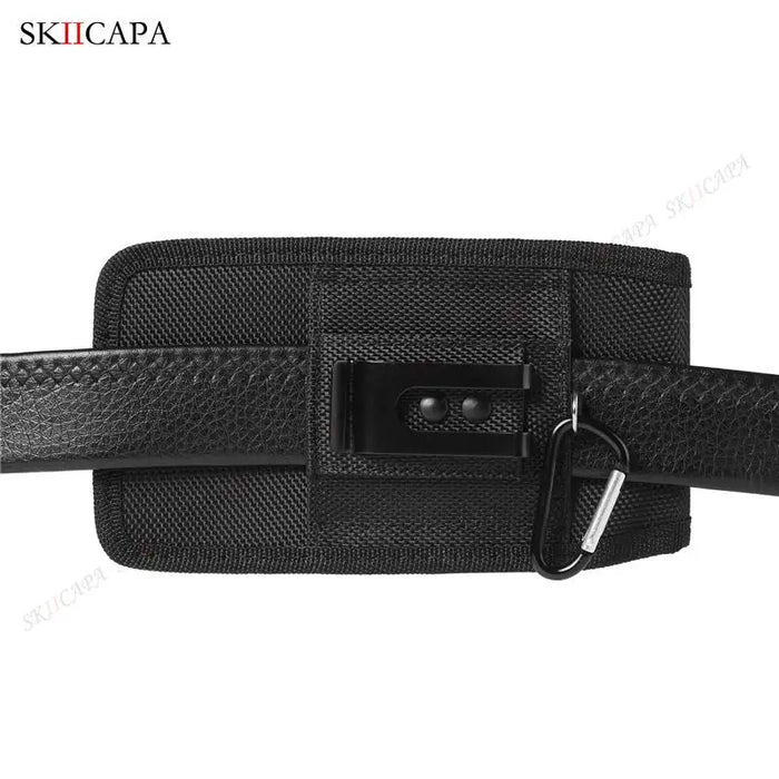 Oxford Cloth Leather Waist Bag Pouch with Belt Clip for Samsung Galaxy S24 Ultra Plus and A-Series Models - Lacatang Shop