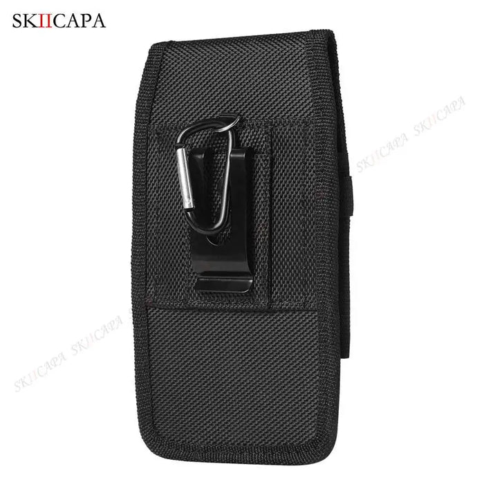 Oxford Fabric Leather Phone Holster with Belt Clip for Samsung S24 Ultra Plus and Galaxy A Series