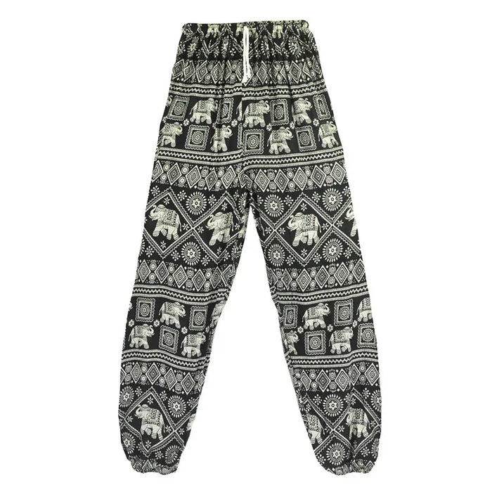 Women Red Elephant Design Loose Fit Harem Pants Hippie Workout Party Beach Pants Casual Trousers Dropshipping