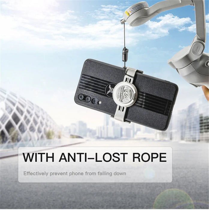 For DJI OM4 SE 5 Phone Holder Clip Anti-lost Rope Strap Anti-drop For DJI OM 4 Osmo Mobile 3 4 5 Camera Expansion Accessories