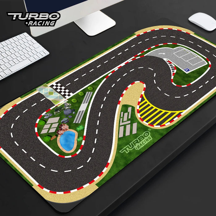 Portable Turbo Racing Rubber Track Mat for 1:76 RC Cars - Multiple Sizes Available