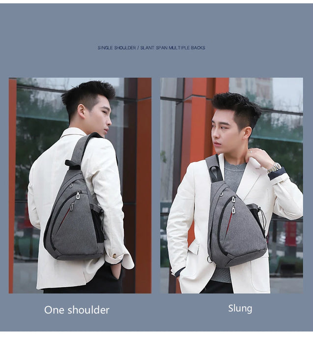 Men's Personal Security Chest Bag Leisure Sports Digital Storage Bag Multifunctional Messenger Bag Mobile Phone handbag Men's Personal Security Chest Bag Leisure Sports Digital Storage Bag   Lacatang Shop Lacatang Shop 