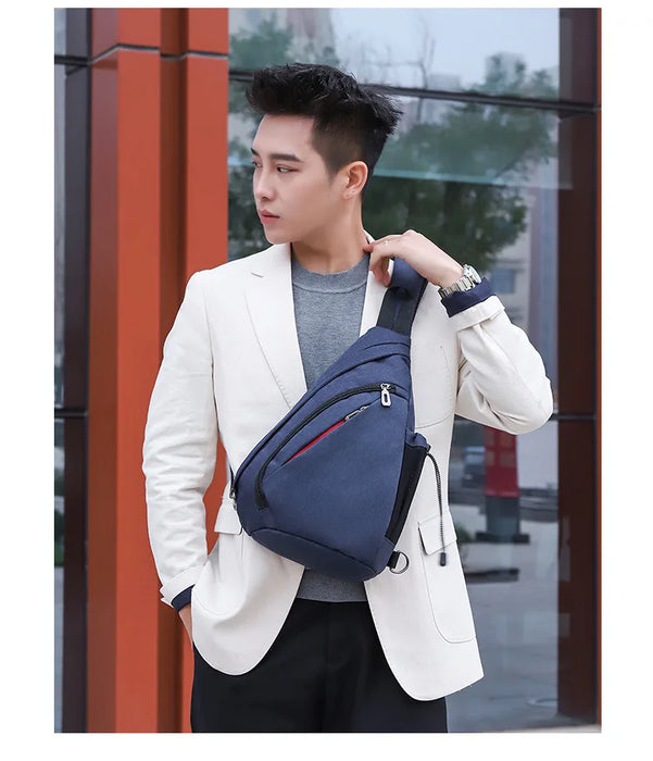 Men's Personal Security Chest Bag Leisure Sports Digital Storage Bag Multifunctional Messenger Bag Mobile Phone handbag Men's Personal Security Chest Bag Leisure Sports Digital Storage Bag   Lacatang Shop Lacatang Shop 