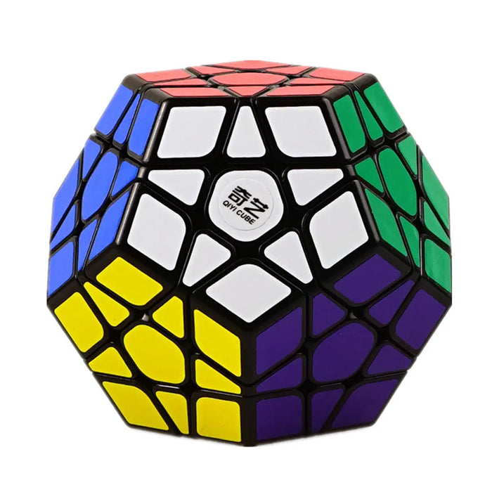 QIYI Stickerless Megaminx Magic Cube - 12-Sided Speed Puzzle for Kids and Educational Play