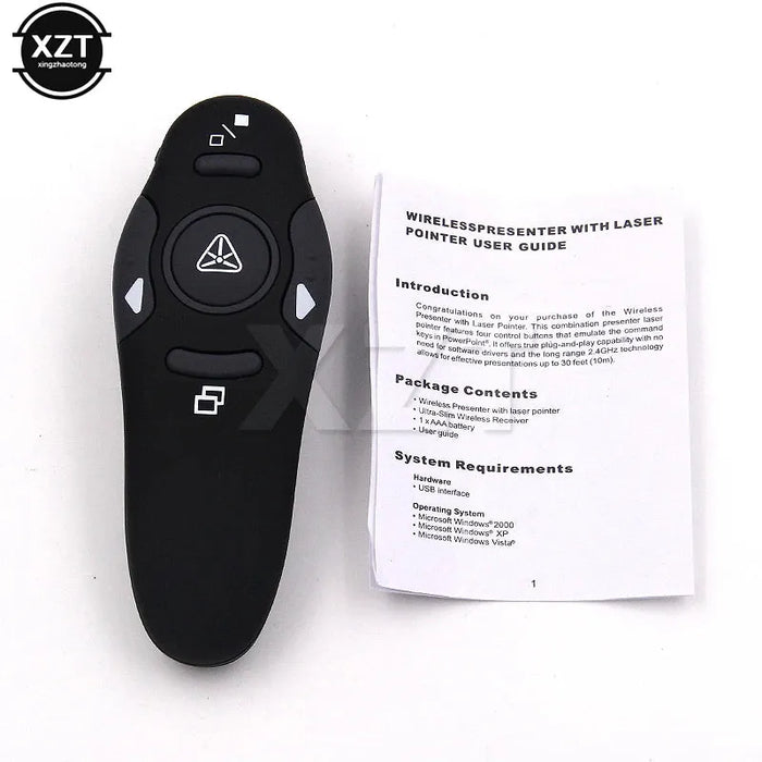 2.4GHz Wireless USB Powerpoint Presentation Remote Control PPT Flip Pen Pointer Clicker Presenter Remote Control for Teacher New