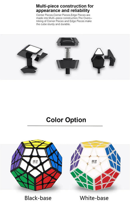 QIYI Stickerless Megaminx Speed Cube - 12-Sided Educational Puzzle Toy for Kids - Lacatang Shop