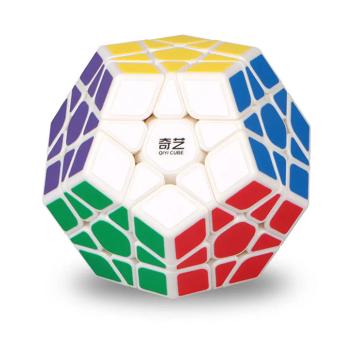 QIYI Professional 12-Sided Stickerless Megaminx Magic Cube - Speed Puzzle Educational Toy for Kids