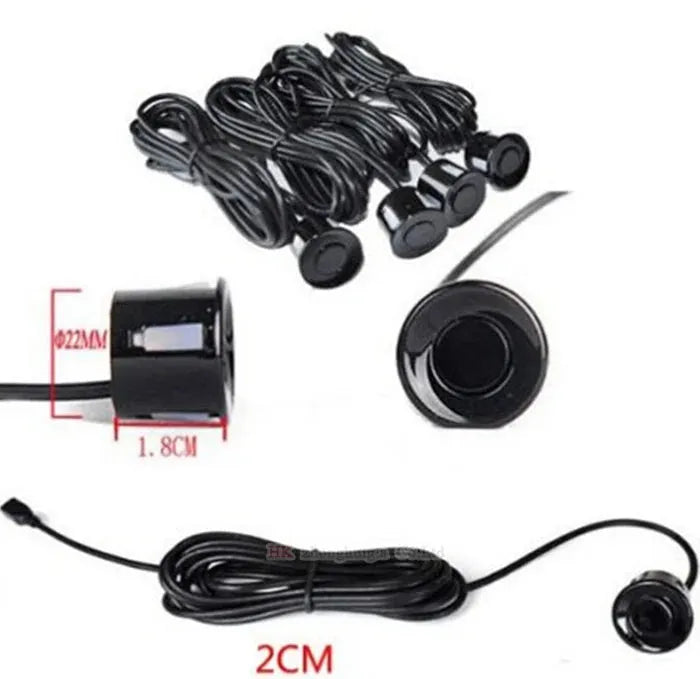 Weatherproof 4 Rear View Car Parking Sensor Reverse Backup Radar Kit with LED Display Monitor car parking system